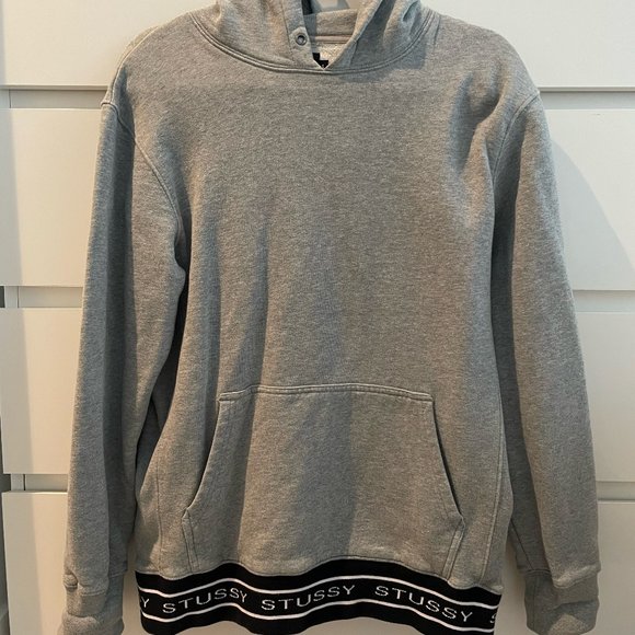 Stussy Jacquard Rib Hoodie in Gray (S) - Picture 5 of 5